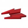 Miroir rouge foncé