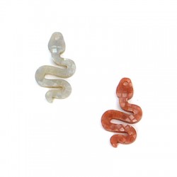 Pendentif en Acrylique Plexi Serpent 16 x 30 mm