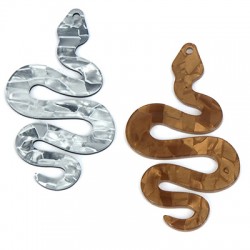 Colgante de Metacrilato Serpiente 36x60mm