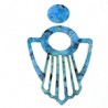 Bleu clair nacré noir multicolore