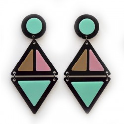 Pendentif Triangle en Acrylique Plexi 37 x 29 mm