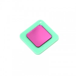 Colgante de Metacrilato Rombo 34mm