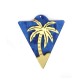 Plexi Acrylic Pendant Triangle Palm Tree 49x58mm