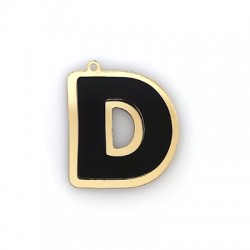 Pendentif en Acrylique Plexi Lettre « D » 37 x 40 mm