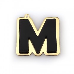Pendente in Plexi Acrilico Lettera "M" 41x40mm