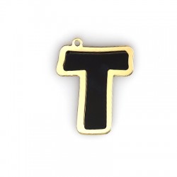 Lettre Pendentif en Acrylique Plexi « T » 40 mm