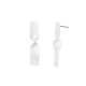 Orecchino in Plexi Attorcigliato con Foro 10x48mm