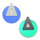 Plexi Acrylic Pendant Round with Triangle 40x47mm
