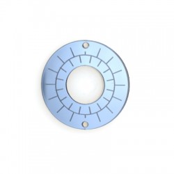 Pendentif rond en Acrylique Plexi 40 mm
