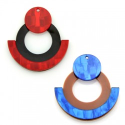 Plexi Acrylic Pendant 41x45mm