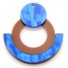 Cracked Blue/Light Brown