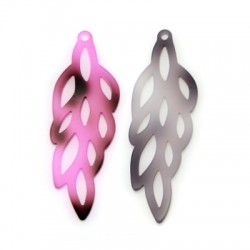 Pendente in Plexi Foglia 21x64mm