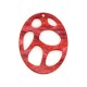 Pendentif Ovale en Acrylique Plexi 45 x 60 mm