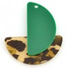 Marron léopard/vert foncé