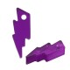 Plexi Acrylic Charm Lightning 6x17mm