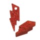 Breloque en Acrylique Plexi Éclair 6 x 17 mm