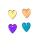 Plexi Acrylic Charm Heart 12x13mm