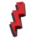 Pendenti in Plexi Fulmini 21x46mm (Set/2 pezzi)