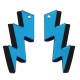 Plexi Acrylic Pendant Lightning Set (for Earrings) 21x46mm