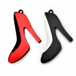 Pendentif en Acrylique Plexi Talon haut 40 x 43 mm