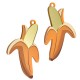 Pendentif banana en Plexiacrylique 31x50mm (set)