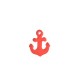 Plexi Acrylic Charm Anchor 13x16mm