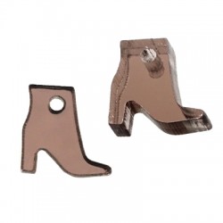 Breloque en Acrylique Plexi en Forme de Botte 11 x 10 mm