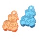Plexi Acrylic Charm Bear with Heart 10x16mm