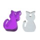 Ciondolo in Plexi Acrilico Gatto 10x15mm