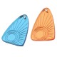 Pendente in Plexi Acrilico Triangolo con Sole 24x34mm