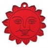 Miroir rouge foncé
