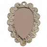 Paillettes marron clair/miroir cuivré