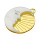 Pendentif rond en Acrylique Plexi lune Soleil 25 mm