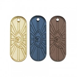 Colgante de Metacrilato Rectangular Plano con Ojo 9x26mm