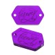 Connecteur Hexagonal en Acrylique Plexi « Forever » 20 x 12 mm