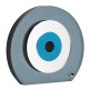 Plexi Acrylic Decorative Round with Evil Eye 100x80mm