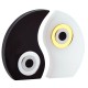 Decorazione Yin Yang in Plexiglass Acrilico con Occhio Malvagio 99X84 mm (2 Pezzi/Set)