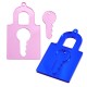 Plexi Acrylic Pendant Locket 34x58mm & Key 14x29mm (2pcs/Set)