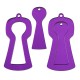 Πλέξι Ακρυλικό Μοτίφ Κλειδαριά 26x53mm & 15x44mm (2τμχ/Σετ)