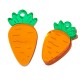 Plexi Acrylic Pendant Carrot 14x25mm