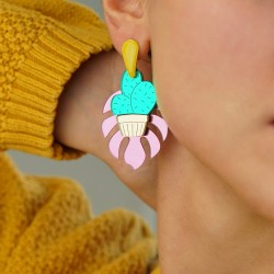 Colgante de Metacrilato Cactus 21x30mm
