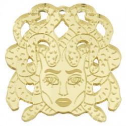 Pendentif en Acrylique Plexi Méduse 46 x 51 mm