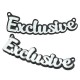 Πλέξι Ακρυλικό Στοιχείο "Exclusive" 82x26mm