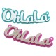 Colgante Conector de Metacrilato "OhLaLa" 77x22mm