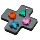 Pendentif en Acrylique Plexi « Manette de jeu » 34 mm