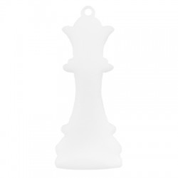 Plexi Acrylic Pendant Queen Chess Piece 28x65mm