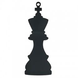 Pendentif en Acrylique Plexi « Roi des Échecs » 29 x 76 mm