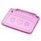 Plexi Acrylic Pendant Cassette with Heart 37x26mm