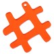 Ciondolo in Plexiglass Acrilico con Simbolo Hashtag 38 mm