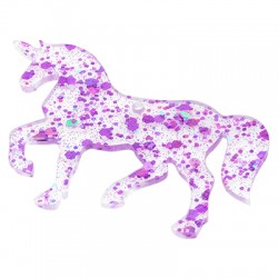 Ciondolo in Plexiglass Acrilico Unicorno 70X53 mm